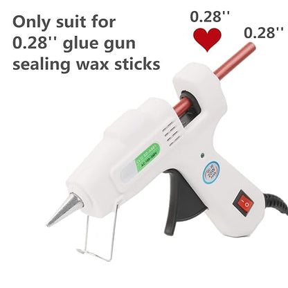 Wax Seal Sticks, ONWINPOR 40Pcs Pine Greenn Wax Sealing Sticks with 0.28'' Glue Gun, Glue Gun Wax Seal Sticks Set Great for Wax Seal Stamp, Wedding Invitations, Envelopes (40, Pine Green)