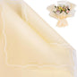 FUHITIM 20 Sheets Flower Wrapping Paper - Waterproof Floral Bouquet Wrapping Paper, Florist Supplies Packaging Paper for Wedding Birthday Gift DIY Crafts (Light Yellow)