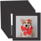 MBC Mat Board Center, 10 Pack 10x10 for 8x8 Black Picture Mats Frame Mattes, Bevel Cut, Acid Free, 4-ply Thickness