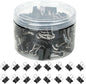 150 PCS Mini Binder Clips, 5/8 inch 15mm Binder Clips, Black Paper Clamps Small Size for Office, Home, School, Document Organizing (0.6 inch)