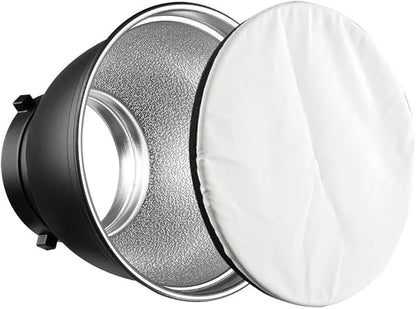 7" Standard Reflector Lamp Shade Dish Diffuser with 20° /40°/ 60° Honeycomb Grid White Soft Cloth for Bowens Mount Studio Strobe Flash Light Speedlite