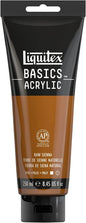 Liquitex BASICS Acrylic Paint, 250ml (8.5-oz) Tube, Raw Sienna