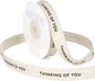 Thinking of You Ribbon - 5/8 Inch x 12 Yards Natural Twill Tape Ribbon, Cotton Herringbone Ribbons for Gift Wrapping, Birthdays, Weddings, Anniversaries, Valentine's Day, Mother's Day