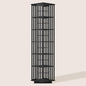 XIMN 360° Rotating Bamboo CD/DVD Shelf - 6-Tier Space-Saving Media Storage Cabinet for Movies, Organizer with Super Compact Design (Black, 6 Tier)