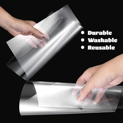 12 Inches x 80 ft 6 Mil Acetate Roll Clear Acetate Sheets for Crafts Blank Stencil Sheets Transparency Mylar Template Material Reusable Acetates Paper Roll for Craft Stencil Vinyl for Cutting Machines