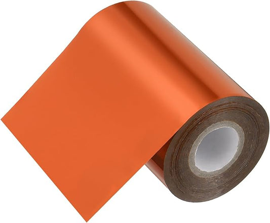 PATIKIL 4"x400Ft Hot Stamping Foil Paper, Heat Transfer Hot Stamping Paper Foil Roll for Leather DIY Logo Decor Craft Gift Package Scrapbook Card, Bronze