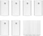 Universal Frame Hanger, Jumbo, 6 Plastic Picture Hangers, 16 Large Removable Adhesive Strips, Damage Free Picture Hanging Hooks Heavy Duty, No Nails Picture Hooks