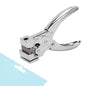 T-Slot Hole Punch Heavy Duty - Handheld Punch for ID Cards, Plastic, Cardstock, Cardboard & PVC - Sharp Visible Blade Edge, Durable Zinc Alloy Construction, Easy Spring Action for Fast, Clean Holes