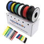 Fermerry 30 AWG Stranded Wire Spool 25ft Each 6 Colors Flexible 30 Gauge Silicone Hook up Wire Kit Electrical Tinned Copper Wire