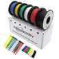 Fermerry 26 AWG Stranded Wire Spool 25ft Each 6 Colors Flexible 26 Gauge Silicone Hook up Wire Kit Electrical Tinned Copper Wire