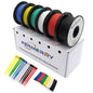 Fermerry 18 AWG Stranded Wire Spool 25ft Each 6 Colors Flexible 18 Gauge Silicone Hook up Wire Kit Electrical Tinned Copper Wire