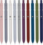 10Pcs Quick Dry Ink Pens,Retractable Gel Ink Pens,Fine Point Rolling Ball Gel Pen,Premium Smooth Writing Pens,0.5mm Cute Kawaii Pens for School Home Office Diary,Assorted Vintage Colors,Black Refill