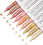 Water Based Acrylic Paint Markers, 9 Colors Acrylic Paint Pens Set with Soft Brush Tip, Marker Pen for Rock Painting, Egg, Wood, Glass, Paper, Acrylic Painter Ink (Colorful of Skin Series)