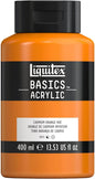 Liquitex BASICS Acrylic Paint, 400ml (13.5-oz) Bottle, Cadmium Orange Hue