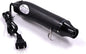Heat Gun,mofa Hot Air Gun Tools Shrink Gun with Stand For DIY Embossing And Drying Paint Multi-Purpose Electric Heating Nozzle 300W 110V (Black,Black)