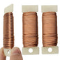 HAHIYO 22Gauge Rose Gold 3Roll Total 115Yards(345Feet) Metal Floral Wire Flexible Paddle Wire for Crafts Christmas Wreaths Tree Flower Arrangement Bouquet Wrapping Wedding DIY