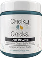 Chalky Chicks All-in-One Chalk Paint for Furniture or Cabinet - 8 Fl Oz - Matte Finish Jaded (Jade) for Metal, Wood Furniture Paint - No Sanding All-in-One for Home Decor & Crafts, USA Made