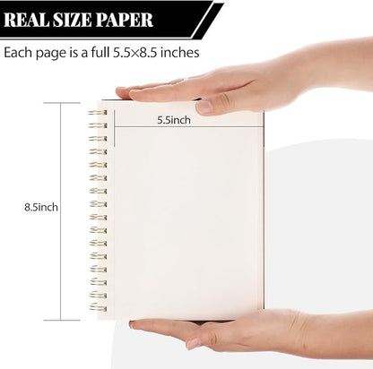 Sketch Book with 12 Color Pencil Set, 90 Sheets Spiral Sketchbook for Drawing (68lb/100gsm), Acid-Free Sketch Pad for Kids Artist, Art Paper Drawing Supplies for Gifts (5.5×8.5 inch)