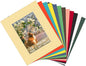 ZBEIVAN 12 Packs Mixed Colors 8x10 Picture Frame Mats for 5x7 Photos, Artworks and Prints, White Core Bevel Cut Frame Mattes