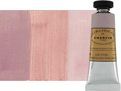 Charvin Extra Fine Oil Paint, Ash Rose 20 mL - Triple-Milled, Rich Texture, Poppy Oil-Based, Light-Fast, Handmade, Archival Quality