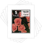 Mat Board Center, Double Mat - Acid Free, 8-ply Thickness, White Core - for Pictures, Photos, Framing (White Over Black, 16x20 for 11x14, Pack of 5)