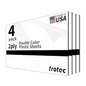 Trotec TroLase | 12"x24"x1/16", 4 Pcs | Gloss White/Black | 2 Ply | Modified Acrylic | Laser Engraving Double Color Plastic Sheet | Engraving Blanks for Laser, Saw, Guillotine | Made in USA