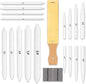 HIFORNY 20 PCS Blending Stumps and Tortillions Set Blending Tools,Kneaded Eraser and Sandpaper Blocks