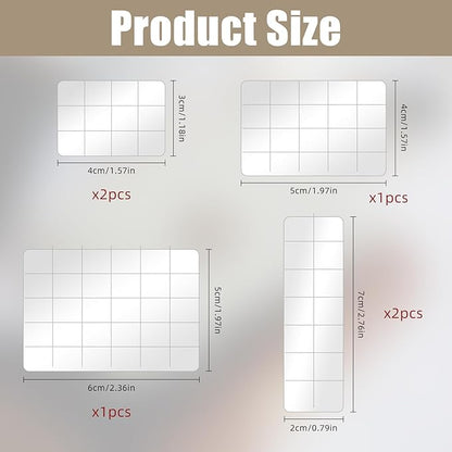 6PCS Acrylic Stamping Block, Clear Acrylic Block for Stamping, Stamp Block Decorative Stamp Block for DIY Craft, Stamping Block Scrapbooking Craft Making, Clear Stamping Blocks Tool