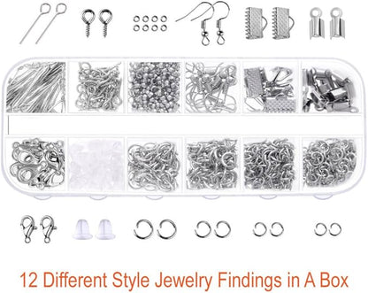 PAXCOO Jewelry Making Supplies Kit with Tools, Wires, Findings for Jewelry Repair and Beading