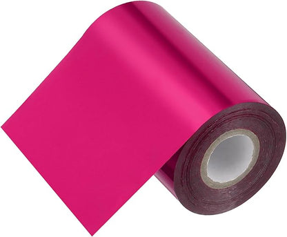 PATIKIL 4"x400Ft Hot Stamping Foil Paper, Heat Transfer Hot Stamping Paper Foil Roll for Leather DIY Logo Decor Craft Gift Package Scrapbook Card, Rose Red
