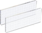 PATIKIL 6" x 3" Acrylic Stamp Block, 2 Pack Clear Stamping Block with Grid Lines Decorative Mounting Blocks Square for Scrapbooking DIY Crafts Card Making