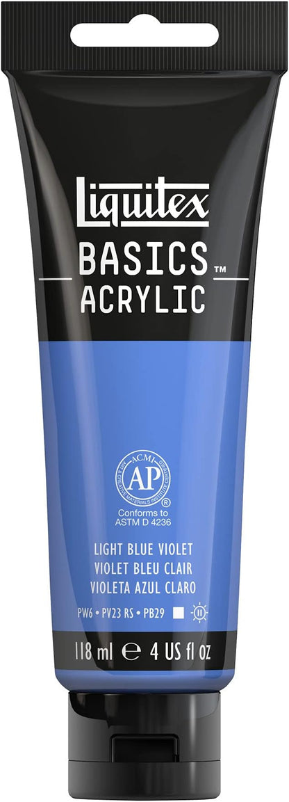 Liquitex BASICS Acrylic Paint, 118ml (4-oz) Tube, Light Blue Violet