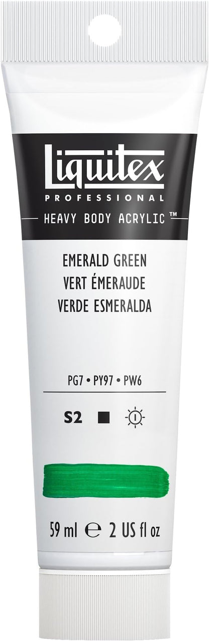 Liquitex Professional Heavy Body Acrylic Paint, 2-oz (59ml) Tube, Emerald Green