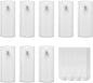 Large Universal Frame Hanger, 8 Picture Hangers, 12 Large Removable Adhesive Strips, Damage Free Picture Hanging Hooks Heavy Duty, No Nails Picture Hooks