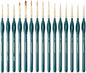 Transon 15-Piece Fine Detail Miniature Painting Brush Set for Acrylics, Watercolors, Crafts, Rocks & Face Painting