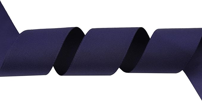 ITIsparkle 11/2" Inch Grosgrain Ribbon 25 Yards-Roll Set for Gift Wrapping Cake Decoration Party Favor Hair Braids Hair Bow Baby Shower Decoration Floral Arrangement Craft Supplies, Navy Ribbon