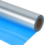 guangyintong Shiny Silver Heat Transfer Vinyl HTV Rolls, 12" x 8ft PU Iron on Vinyl Bundle for T-Shirts, Stretchy Thin Soft HTV Vinyl for All Cutter Machine Easy to Cut & Weed for Heat Vinyl Design