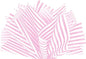 Flexicore Packaging Light Pink Pin Stripe Print Gift Wrap Tissue Paper Size: 15 Inch X 20 Inch | Count: 100 Sheets | Color: Light Pink Pin Stripe