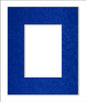 8x10 Mat Bevel Cut for 5x8 Photos - Acid Free Royal Blue Suede Precut Matboard - For Pictures, Photos, Framing - 4-ply Thickness
