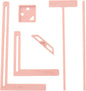 UPTTHOW 6Pcs Bookbinding Easy Scrapbooking Tool for Starter, Complete Great Stencils and Cutter Guide Kit Can Be Made into Notebook Calender Junk Journal Handbook