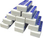 Dreamm White Rectangular Rubber Pencil Erasers 12 Pack for Kids, Students, Office