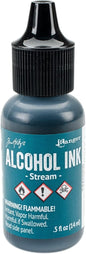 Tim Holtz Alcohol Inks and Accessories 1/2 oz Stream Alcohol Ink, Blue