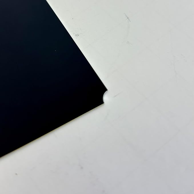 Blank Metal Plates for Laser Engraving - 4 Pack | Aluminum Sheets 0.020" Thick | CO2, Diode, Fiber Laser Compatible | Multiple Sizes & Colors (Black (engraves gold), .75x3 inch)