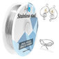 Art3d 18 Gauge Stainless Steel Wire, Bendable Soft Crafting Wire for Jewelry Making Earring Beading DIY Wrapping Sculpting - 120 FT Silver