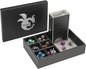 3 in 1 Dice Tray with Lid and Storage Tower, Portable Dice Box Holder for D&D RPG MTG Table Games - Gray