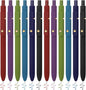 FIOVER Colored Pens, 12 Pack Colorful Gel Pens, Quick-Dry 0.7mm Medium Point for Journaling, Note Taking, Doodling, Aesthetic Office School Supplies, Gifts for Women Men(12PCS Vintage Colorful)