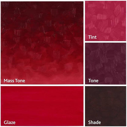 Tusc & Pine Artist Oil Paint - Alizarin Crimson Pastiche, 40 ml, Non-Yellowing, Rich & Creamy Consistency, Maximum Pigment Load, Small Batch Milled Oil Paints Made in the USA for Professional Artists