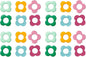 Multicolor Flower Shape Metal Stitch Markers Ring Mini Crochet Markers Knitting Markers for Weaving,Knitting