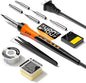 90W 110V LCD Soldering Iron, Soldering Iron Kit, 10-in-1 Soldering gun Tool, 5 Soldering Iron Tips, Solder Wire, Solder Paste, Adjustable Temperature Range 180-480°C