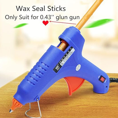 Black Wax Sealing Sticks, ONWINPOR 10pcs Glue Gun Waxs Seal Stick for Waxing Seals Stamp, Melting Waxsealsticks for 0.43'' Glue Gun Waxsealingsticks (Black)